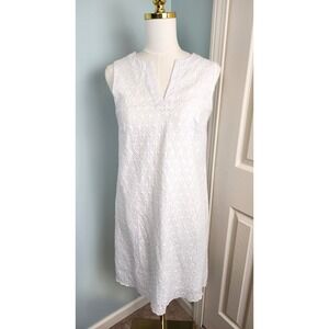 Vineyard Vines Eyelet Cotton Dress Coastal Beachy Wedding Vacation Size 0